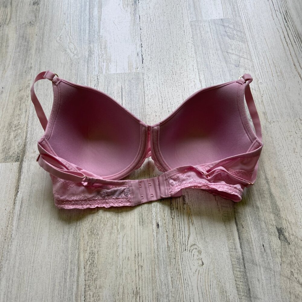 Natori Women's Size 34D T-Shirt Bra Light Pink Lace Detail Nylon/Elastane - Picture 8 of 8